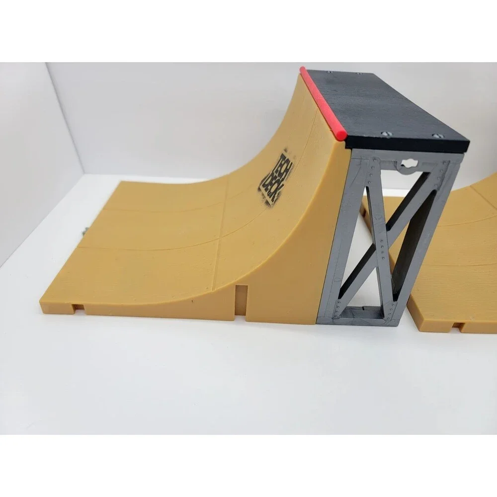 Vintage Tech Deck Ultimate Half-Pipe Ramp Pipe Set of 2 Ramps With 1 Connector